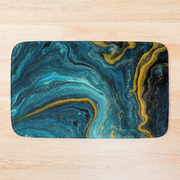 Item preview, Liquid Blue Marble With Gold  designed and sold by KarolinaPaz.