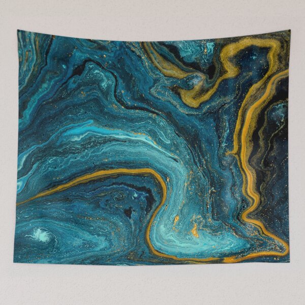 Item preview, Liquid Blue Marble With Gold  designed and sold by KarolinaPaz.