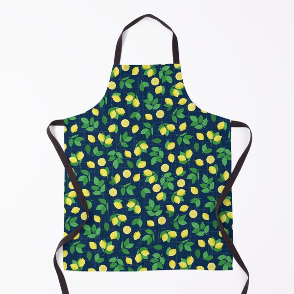 Item preview, Lemon Life in Blue Background Seamless Pattern designed and sold by NocturnalEngg.