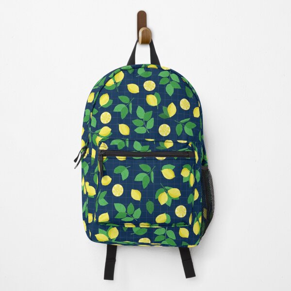 Item preview, Lemon Life in Blue Background Seamless Pattern designed and sold by NocturnalEngg.