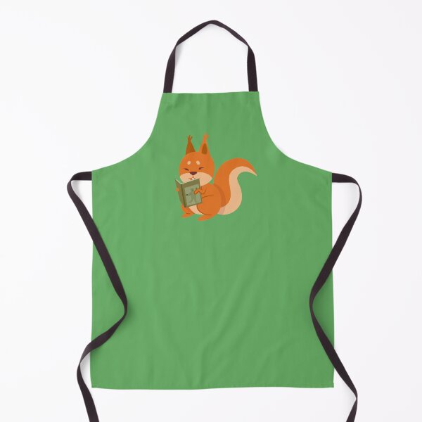 Item preview, Smart Nerdy Squirrel Reading Books designed and sold by Cute and Funny Animal Art Designs.