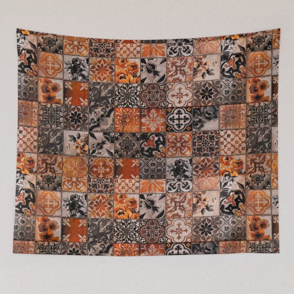 Item preview, Ancient brick pattern design with gold ,orange, black and white colour . designed and sold by Arlooz Tees.