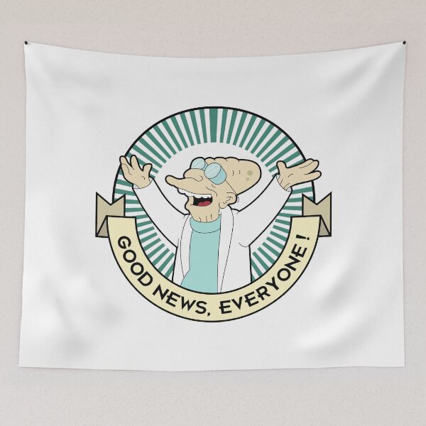 Item preview, Professor Farnsworth - Good News Everyone! designed and sold by SwordNSpaceship.
