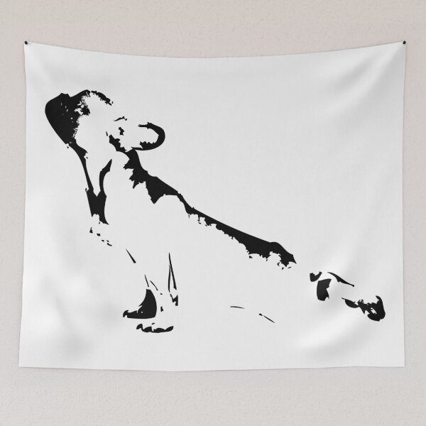 Item preview, Pug stretching, pug life, dog puppy designed and sold by Handstand365.
