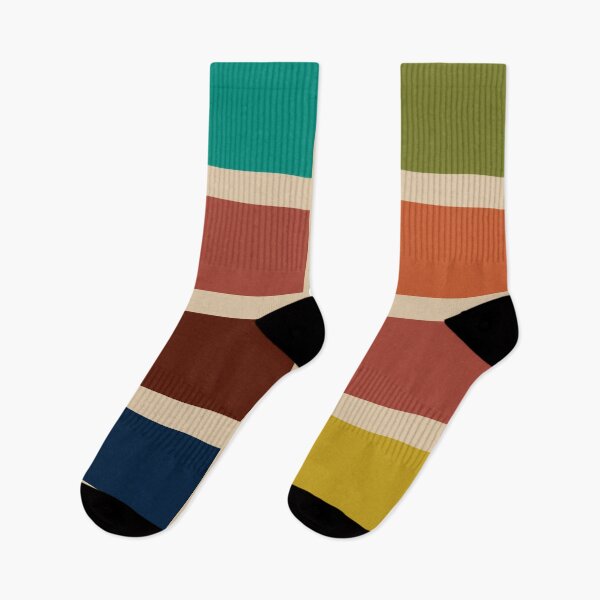 Item preview, Nelson Blocks II - Minimalist Midcentury Modern Geometric Abstract in Retro Mid Mod Colours on Beige designed and sold by kierkegaard.
