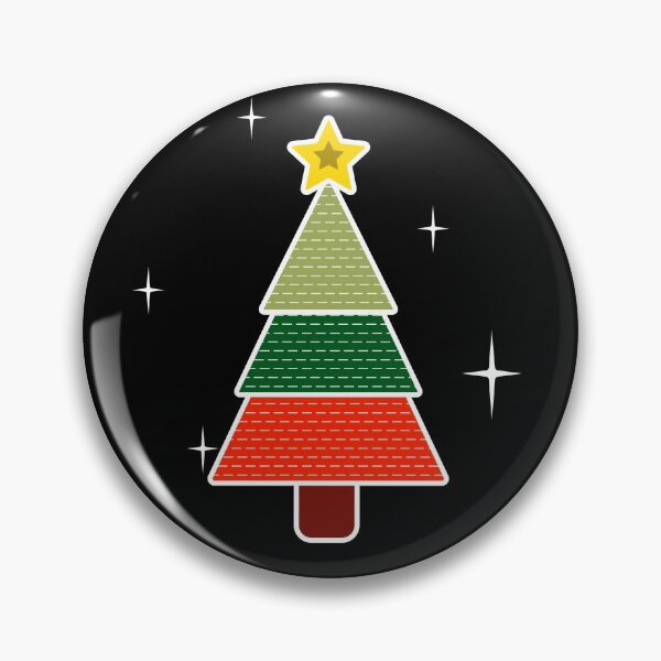 Artikelvorschau, Einfacher Weihnachtsbaum bunt mit leuchtenden Sternen entworfen und verkauft von Design-Focus.