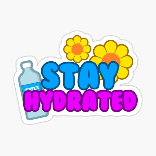 Hydrate Stickers - Water Bottle Sticker Funny Sticker Women – StormsStickers