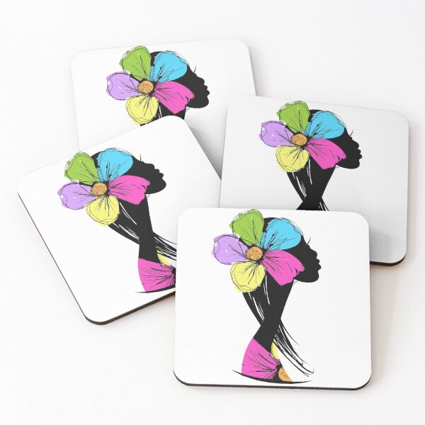 Item preview, Woman with Colorful Flower Crown designed and sold by NocturnalEngg.