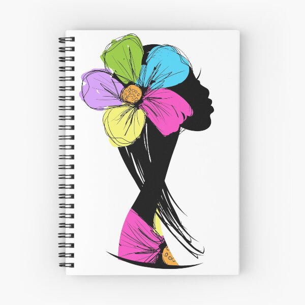 Item preview, Woman with Colorful Flower Crown designed and sold by NocturnalEngg.