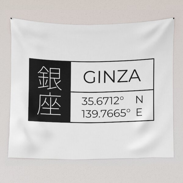 Item preview, Ginza -Latitude and Longitude designed and sold by Heedee Design.