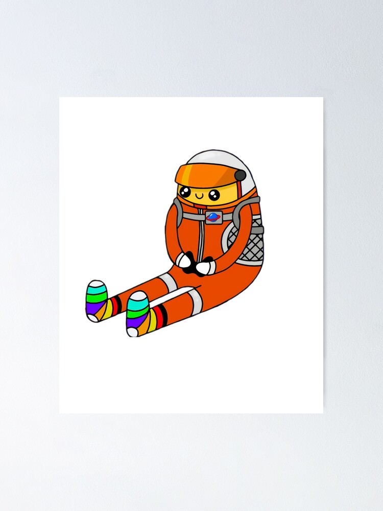 "Socksfor1 Spaceman Gamer" Poster for Sale by rearilliterate Redbubble