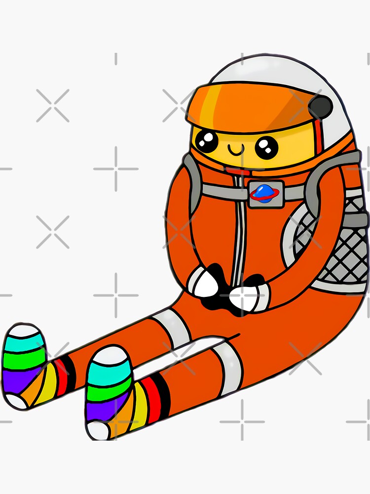 "Socksfor1 Spaceman Gamer" Sticker for Sale by rearilliterate Redbubble