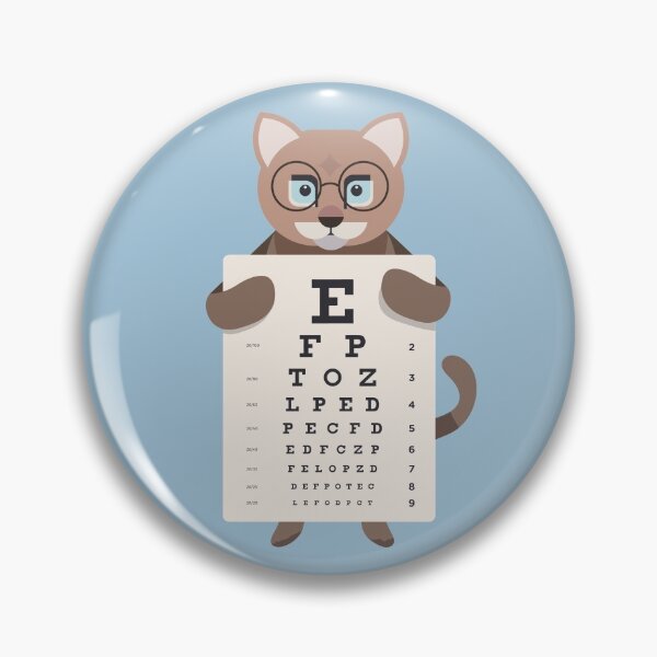 Item preview, Eye Doctor Optician Cat designed and sold by Cute and Funny Animal Art Designs.
