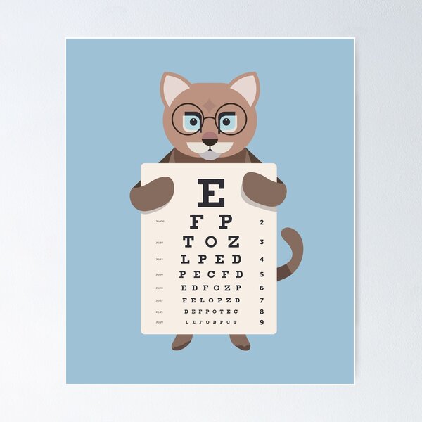 Item preview, Eye Doctor Optician Cat designed and sold by Cute and Funny Animal Art Designs.