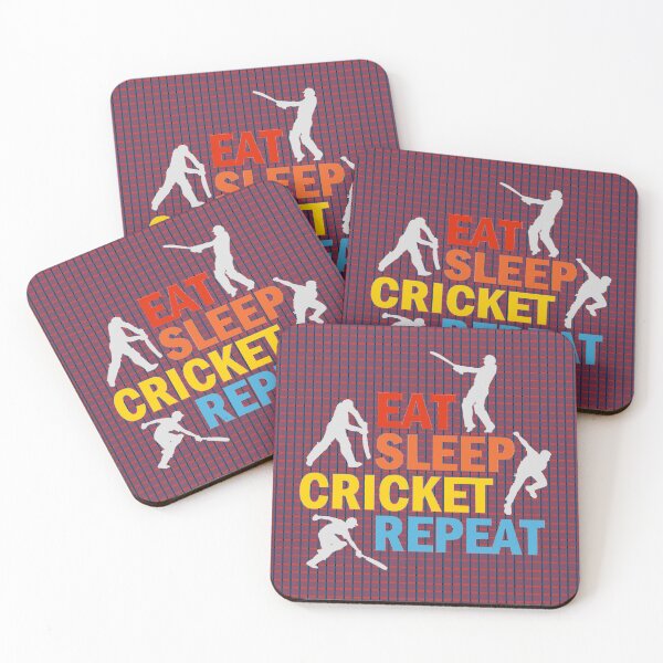 Item preview, Eat Sleep Cricket repeat designed and sold by aktiveaddict.