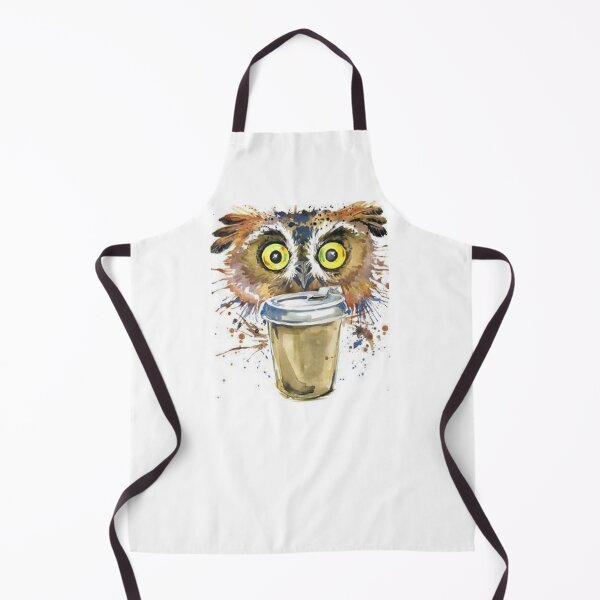 Item preview, Owl take a coffee. printed on t shirts and accessories.  Prices Vary   https://lduke47.redbubble.com  designed and sold by lduke47.
