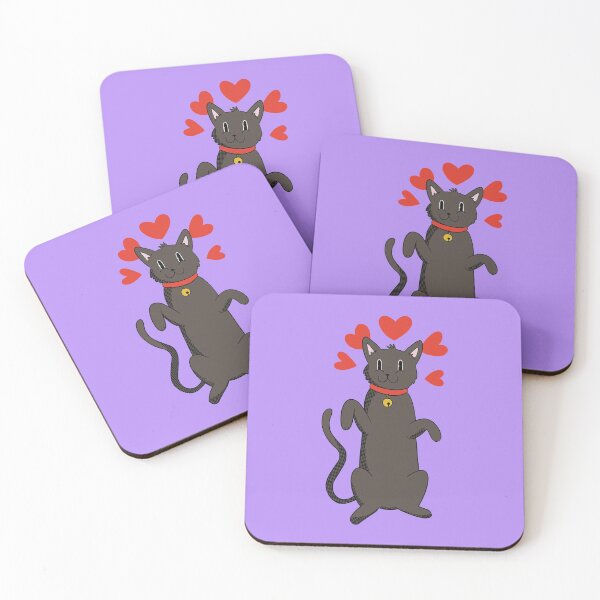 Item preview, Black Fluffy Bombay Cat designed and sold by Cute and Funny Animal Art Designs.