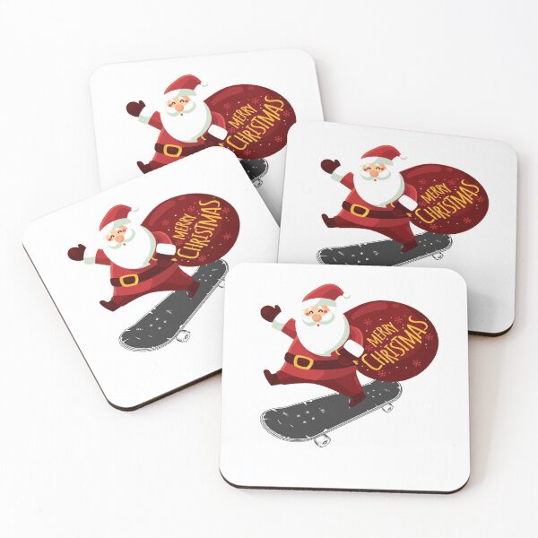 Item preview, Christmas skateboarding santa designed and sold by Hammy97.