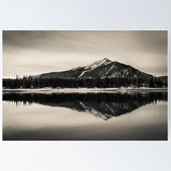 Item preview, Dillon Lake in Winter (B&W) designed and sold by oakleydo.
