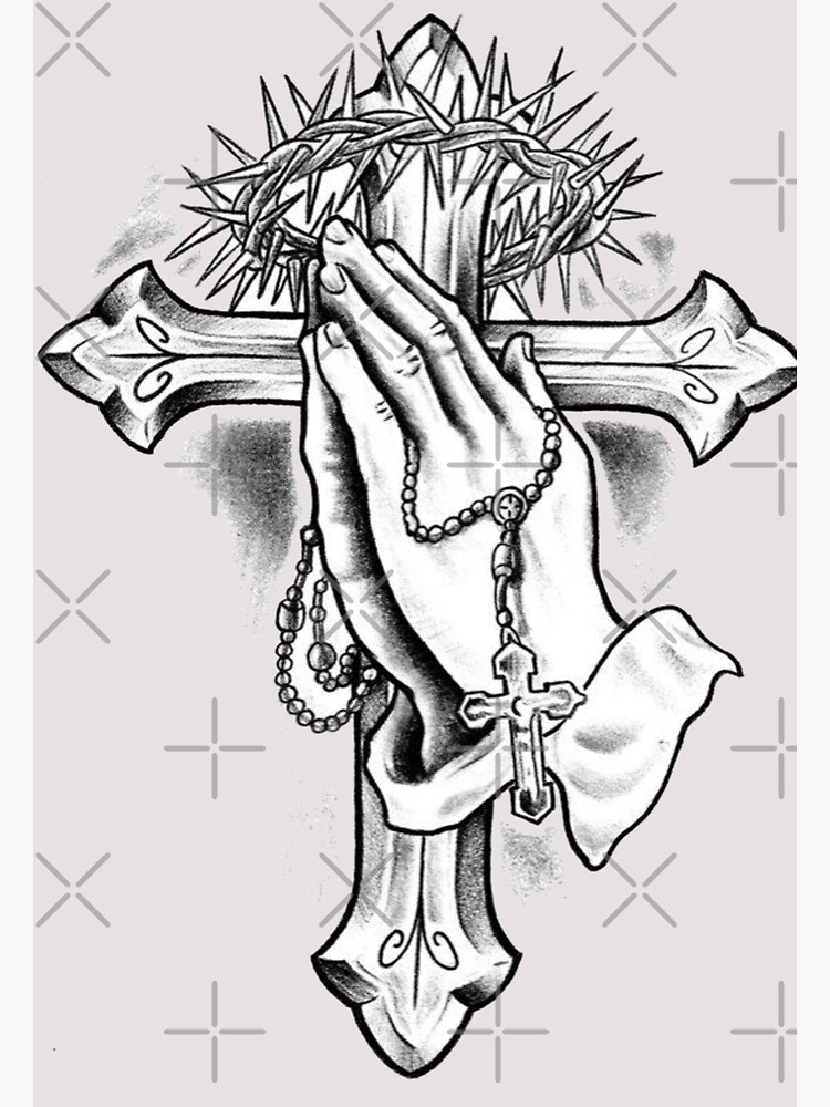 Praying hands and rosary beads by AmyLou31 on DeviantArt