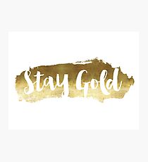 Stay Gold Photographic Print