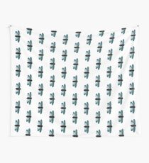 Blue Moth Wall Tapestry