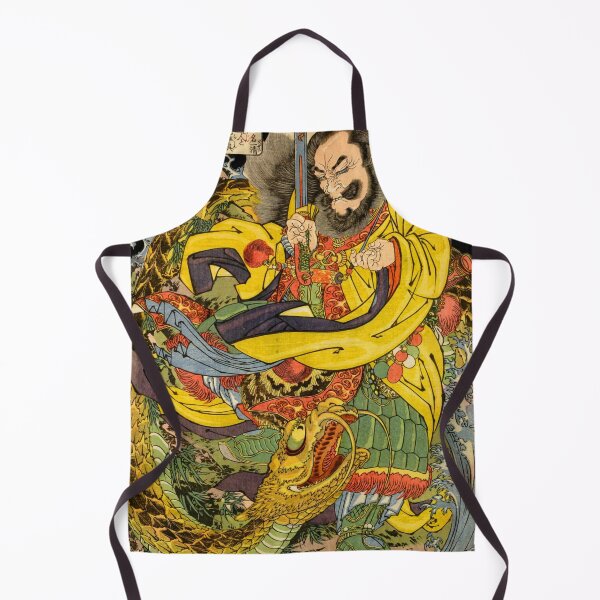 Item preview, Utagawa Kuniyoshi: Japanese sorcerer evoking a storm-dragon designed and sold by Madjack Tees Kiwi SuperStore.