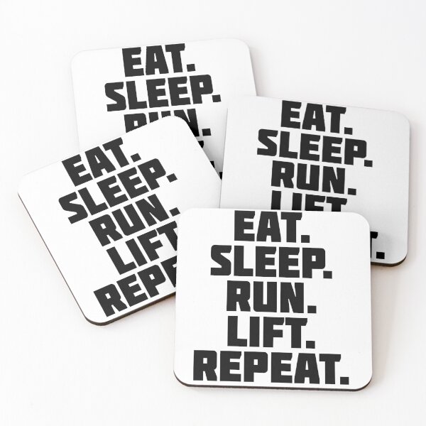 Item preview, Eat Sleep Run Lift Repeat designed and sold by Running-Icon.