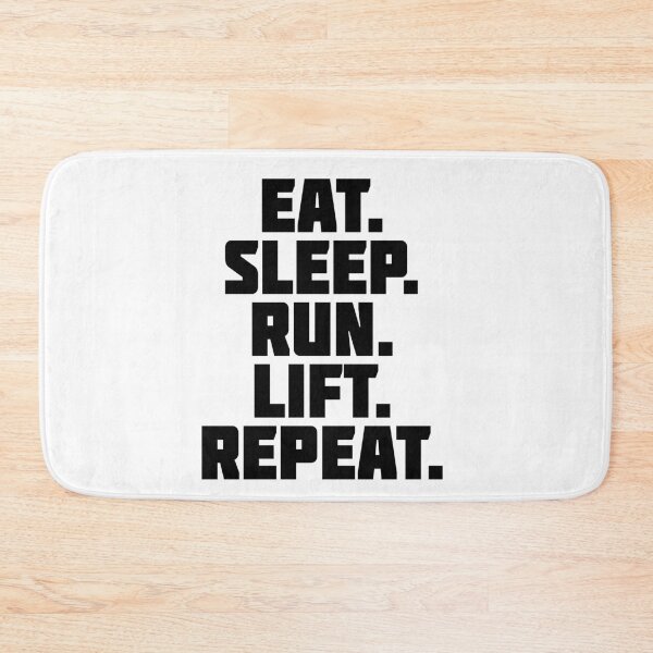 Item preview, Eat Sleep Run Lift Repeat designed and sold by Running-Icon.