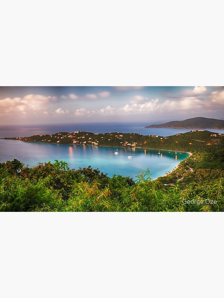 "Magens Bay After Sunset Panoram, St Thomas USVI" Poster for Sale by