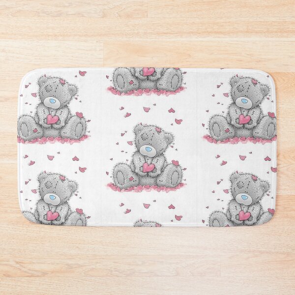 Item preview, Teddy bear and hearts pattern designed and sold by Aura __Print.