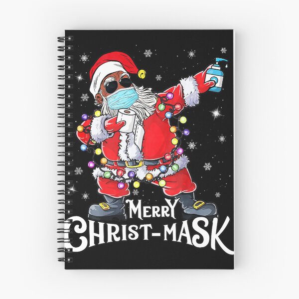 Item preview, Black African American Christmas Dabbing Santa Wearing Mask designed and sold by cadmanBoythorpe.