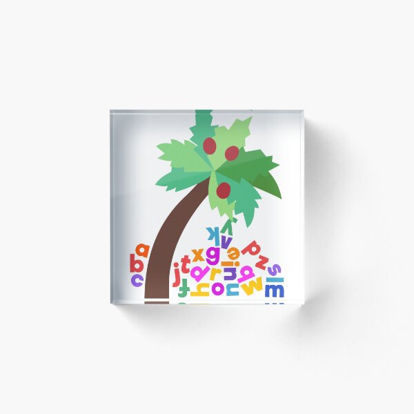 Chicka Chicka Boom Boom Jumbled Alphabets Acrylic Block