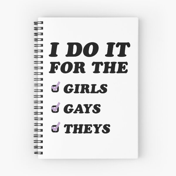 Item preview, i do it for the girls, gays, theys checklist designed and sold by cameronbaba.