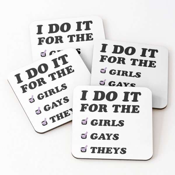 Item preview, i do it for the girls, gays, theys checklist designed and sold by cameronbaba.