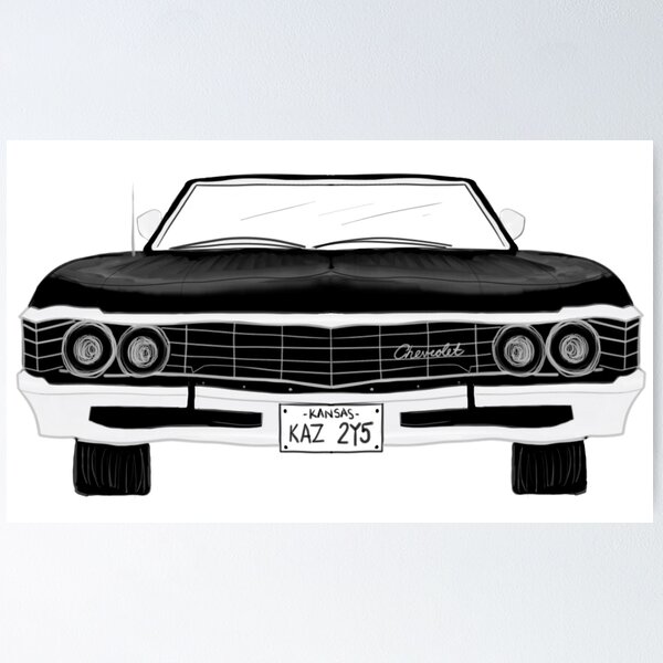 Dean's 1967 Chevrolet Impala affiches et impressions par Pixaverse