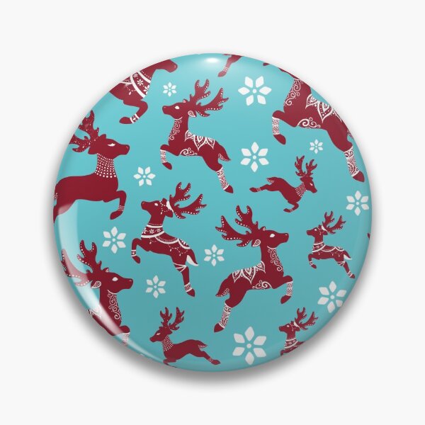 Item preview, Blue Christmas Reindeer Pattern designed and sold by Lady-Lilac.