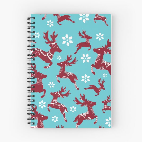 Item preview, Blue Christmas Reindeer Pattern designed and sold by Lady-Lilac.