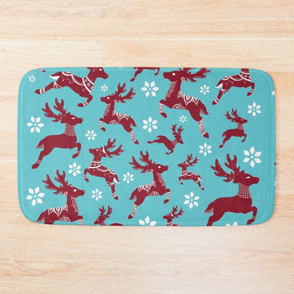Item preview, Blue Christmas Reindeer Pattern designed and sold by Lady-Lilac.