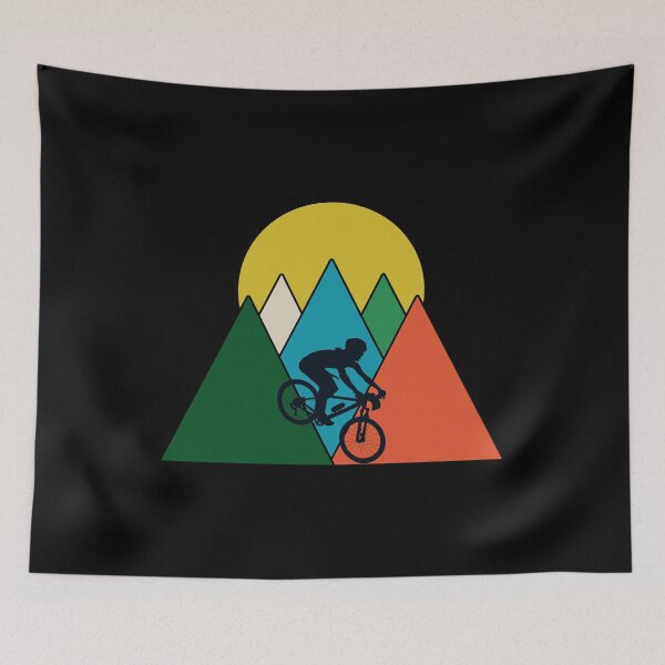 Item preview, Triangle Mountains - Mountain Biker  designed and sold by HeatherPore.