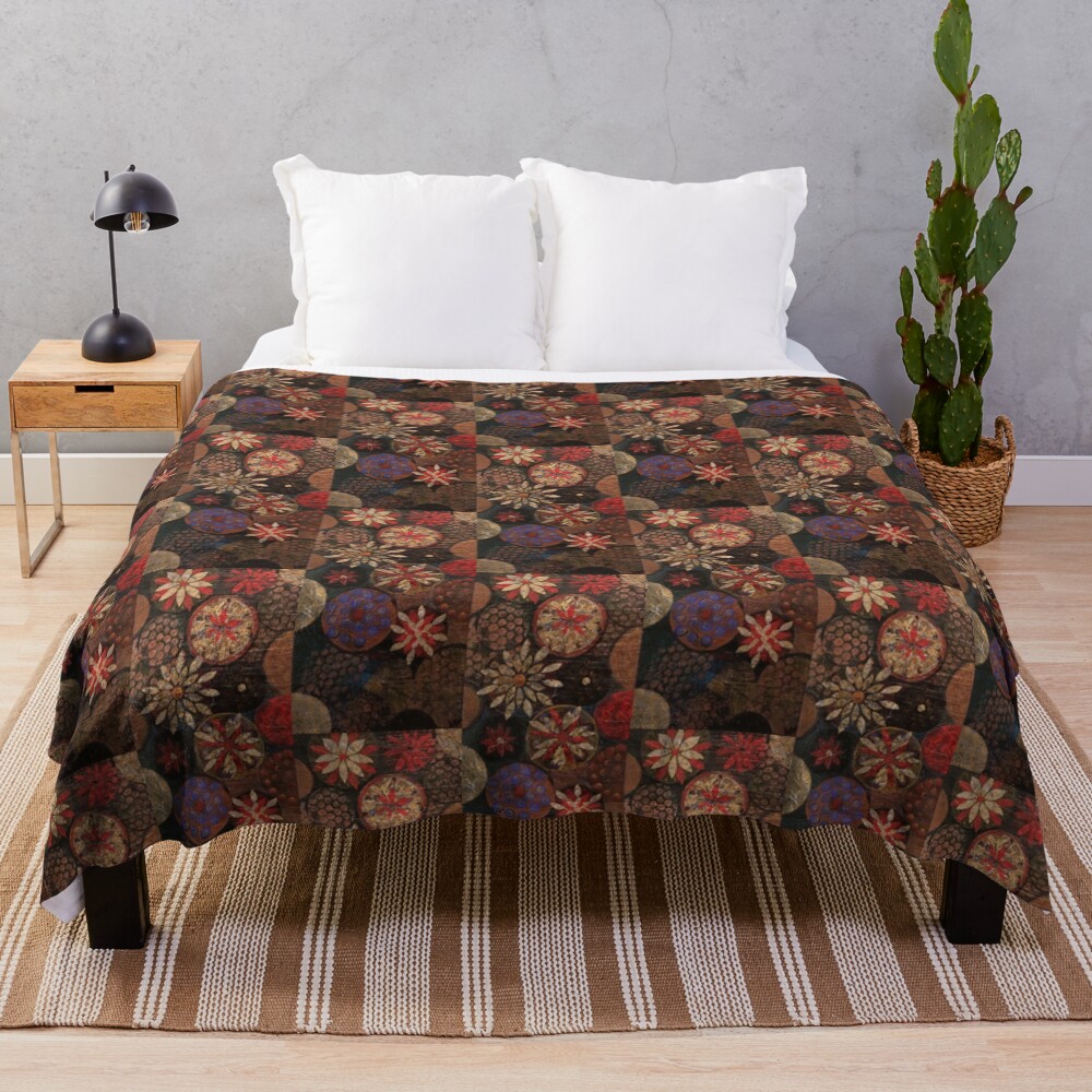 Flower Pattern I Throw Blanket