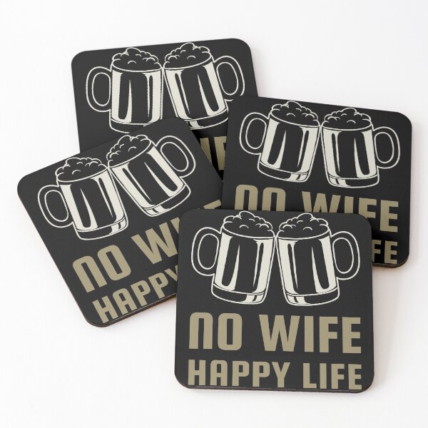 Item preview, No Wife Happy Life - Funny Single Men designed and sold by bradycarstens.