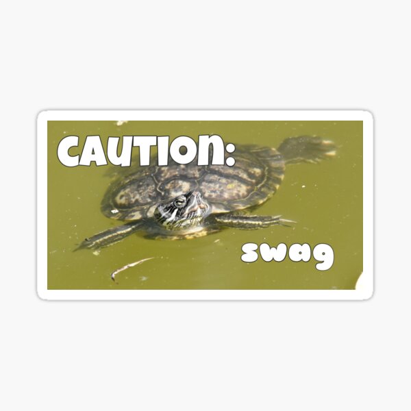Swag Turtle Sticker