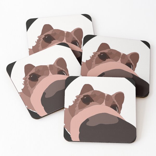 Item preview, brown colorblock fisheye dog designed and sold by Sydney t.