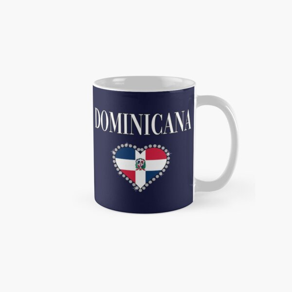 Women Camiseta Dominicana Republica Dominicana Girl Heart Classic Mug