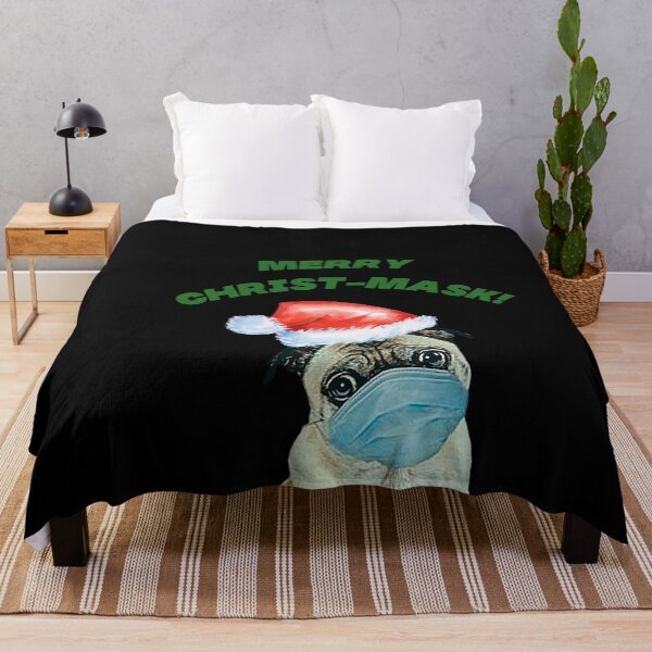 Item preview, Merry Christmask, Funny Holiday Design for Dog Lovers and Pug Moms designed and sold by Lizzie May.