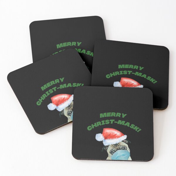 Item preview, Merry Christmask, Funny Holiday Design for Dog Lovers and Pug Moms designed and sold by Lizzie May.