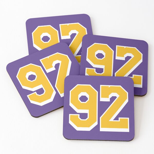 Item preview, 92 Yellow Number ninety-two Purple Basketball Jersey designed and sold by elhefe.