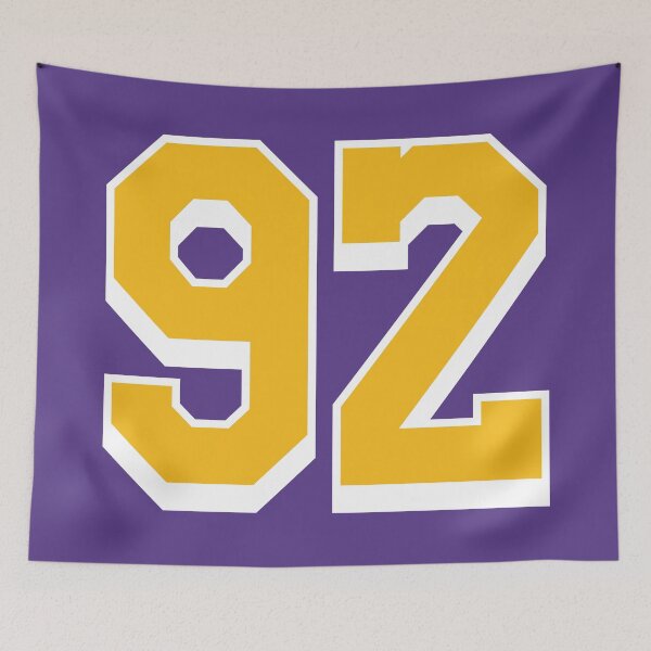 Item preview, 92 Yellow Number ninety-two Purple Basketball Jersey designed and sold by elhefe.