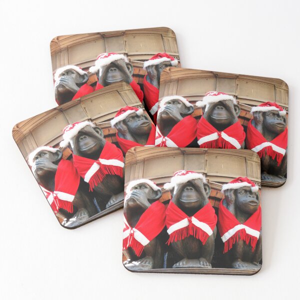 Item preview, Wise Christmas Monkeys designed and sold by Blackadder Photography.